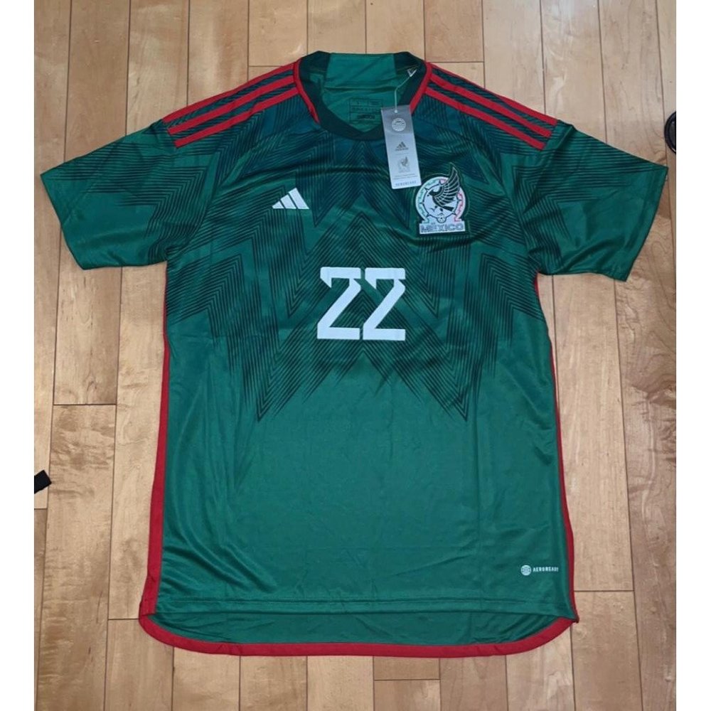 MEXICO JERSEY WORLD CUP QATAR 2022 CHUCKY LOZANO #22 - Picture 1 of 3